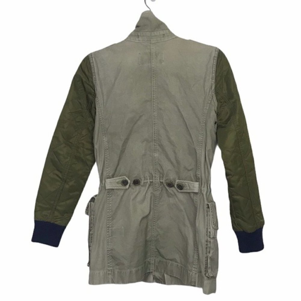 J Crew Green Quilted Boyfriend Fatigue Utility Jacket - Picture 2 of 9